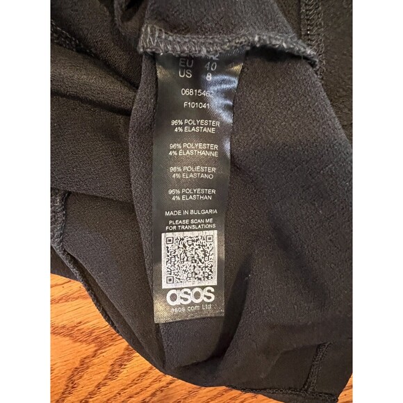 ASOS Dress Womens sz 8 Cut Out Middle Bodycon Ruched Sexy Whimsigoth Stretch Y2k - Picture 6 of 8